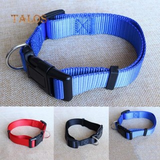 Verstellbares Halsband mit Sicherheitshalsband aus Nylon für Hunde, Welpen und Katzen S blau