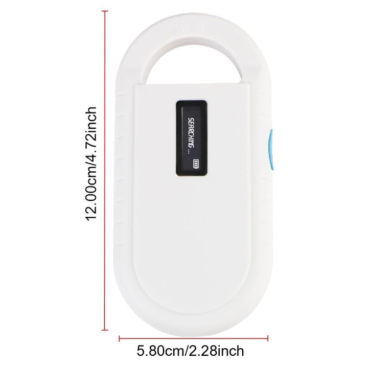 Für ISO IEC 11784/5 FDX-B/EMID Digitales LCD-Display Tier-ID-Lesegerät Intelligenter 125 KHZ/134,2 KHZ Haustier-Chip-RFID-Sca
