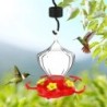 16 oz Kolibri-Futterspender zum Aufhängen im Freien, Kolibri-Futterspender mit 5 Blumenfütterungsöffnungen und Sitzstange als