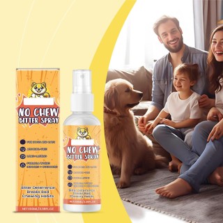 Chew-free bitter spray pet training spray One Size orange