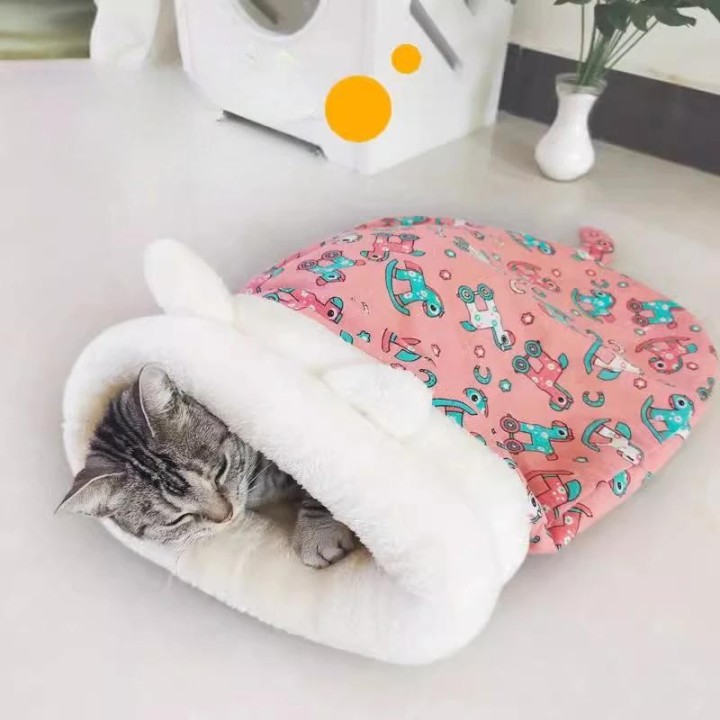 Geschlossener Schlafsack Katzennest im Winter Pastinake Warmer Tunnel Gefühl der Sicherheit Kann zerlegt und gewaschen werden