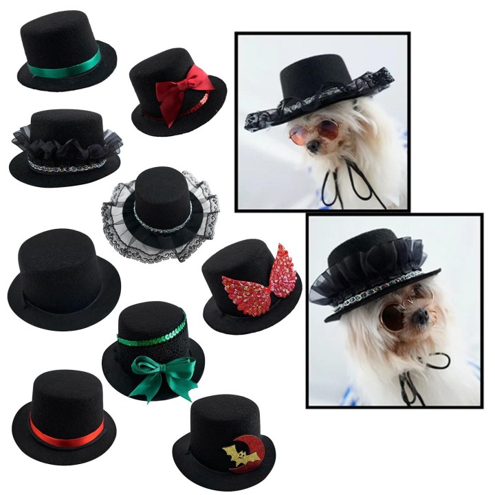 Hundehüte, Haustier-Gentleman-Kostüme, Partyzubehör, Halloween-Haustierkostüm-Zubehör One Size