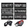 Patches für Geschirre Weste Service Hund in Ausbildung Sicherheit Arbeitstuch Siegel schwarz