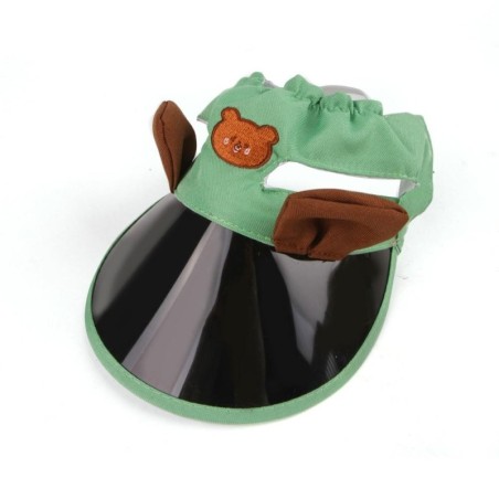 with Ear Holes Pet Outdoor Caps Dogs Kitten Pet Sun Protection Caps Summer Sun Hat  For Small Puppy Green M
