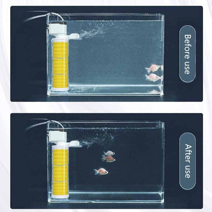 Aquariumfilter mit Wasseraufbereitungspumpe, biochemischer Filter, geräuscharmer Innenfilter zur Sauerstofferhöhung A