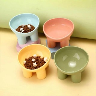 High Foot Hundenapf, rutschfester Katzen-Hundenapf, Nackenschutz, Tierfutter-Wassernapf, Anti-Kipp-Futternapf für Haustiere,