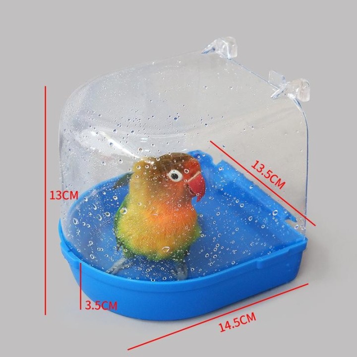 Neu Haustier Vogel Bad Box Papagei Badewanne Käfig Zubehör für Sittich Kanarienvogel Conure Vögel Zubehör Papagei Bad Pigeonc