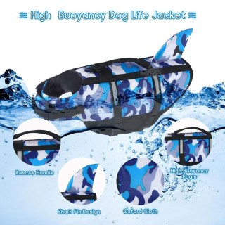 Schwimmweste für Hunde, leicht, verstellbar, gut sichtbare Hundeschwimmweste zum Schwimmen, hohe Schwimmfähigkeit, reflektier