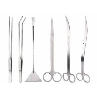 Aquarium Schere Algen Schaber Fisch Tank Pflanzen Welle Pinzette Gras Clip Reinigung Lange Griff Edelstahl Werkzeuge Zubehör