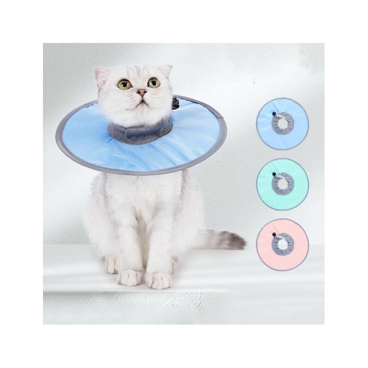 Leichtes kegelförmiges Katzenhalsband, verstellbares Design, wasserdicht, leicht zu reinigen, nach Operationen, schützendes G
