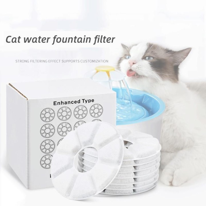 Ersatzfilter für Trinkbrunnen für Katzen und Hunde, Aktivkohlefilter, 4/8/12 Stück, Trinkbrunnen, Spender, Futterspender