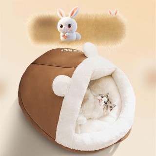 Katzenhaus für alle Jahreszeiten, geschlossenes Katzenhaus, Zelt, Katzenhaus, Sicherheit, Winter, warmes Katzenbett, Hundehau