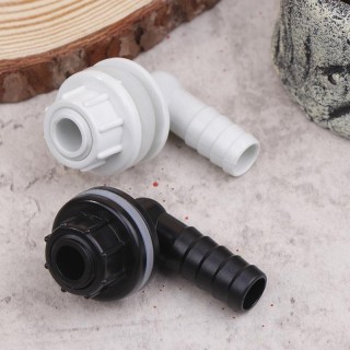 Abs Tank Connector Wasserdichte Wasserablaufverbindungen Aquariumzubehör Rohr Ersatzteile für Aquarium schwarz