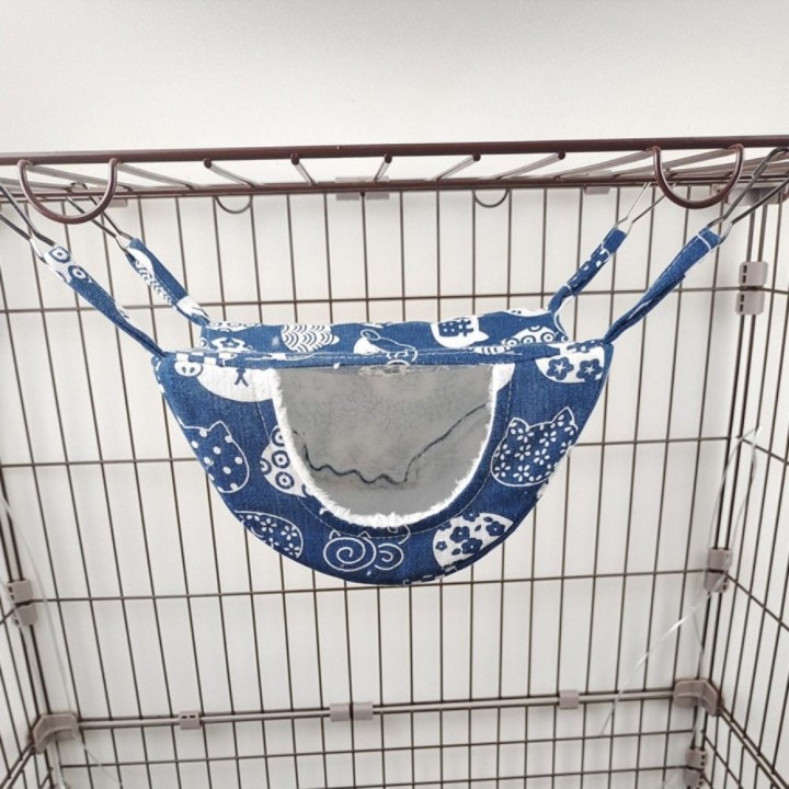 Warmes Hamster-Hängebett, weicher Hängeschlafsack für Frettchen, Hamster-Schlafsack für Chinchillas und Papageien rosa