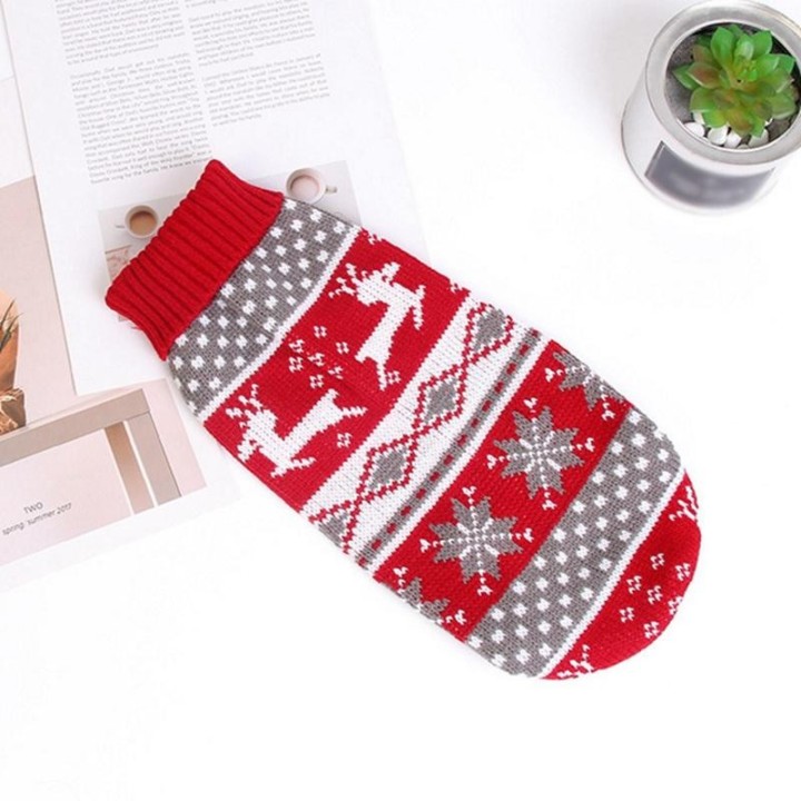 Weihnachtspullover für Hunde, warme Winterkleidung für kleine Hunde, Chihuahua-Welpenpullover, Mantel-Outfit für Katzen, Hund