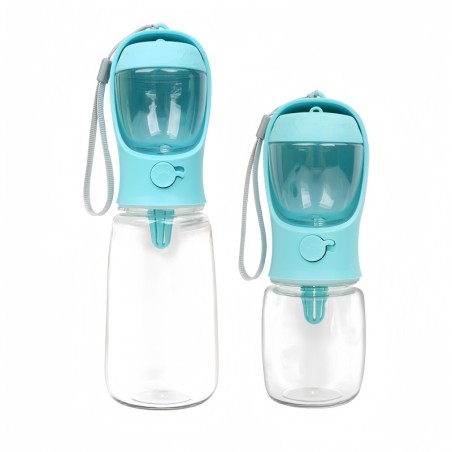 Tragbare Wasserflasche für Hunde und Katzen mit Aufbewahrungsbehälter für Futter und Wasser für Welpen, Haustiere, Hunde, Fut