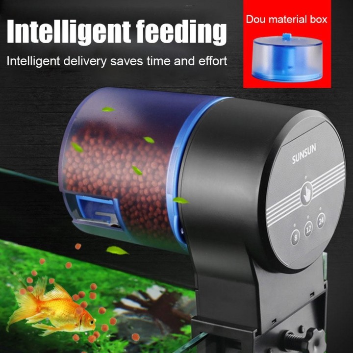 Feeder Automatische Aquarium Fütterung Einstellbare Koi Goldfisch Feed Fisch Verteilung Intelligente Timing Feeder Aquarium R