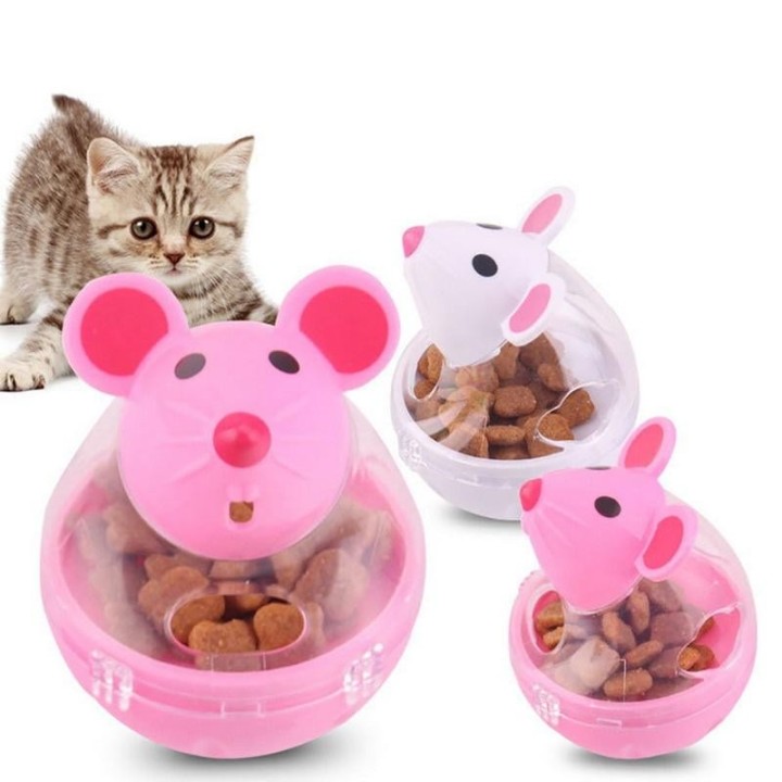 Pet Feeder Katze Spielzeug Maus Lebensmittel Roll Leckage Spender Schüssel Spielen Training Lustige Spielzeug für Katze Kätzc