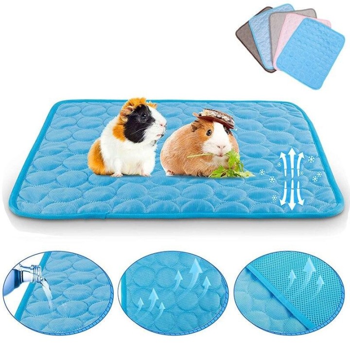 Sommer Kühlmatte Meerschweinchen Käfigeinlagen Kleintier Kühlmatte Atmungsaktive Hamster Pee Pad für Kaninchen Chinchilla Ige