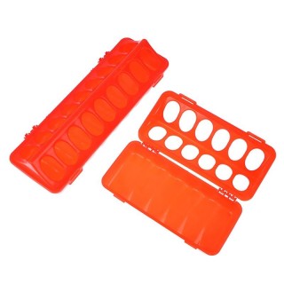 1 Stück zweireihig 12/18 Löcher Geflügel Boden Feeder Kunststoff Clamshell Fütterung Huhn Nut Bauernhof Zucht liefert 18 hole