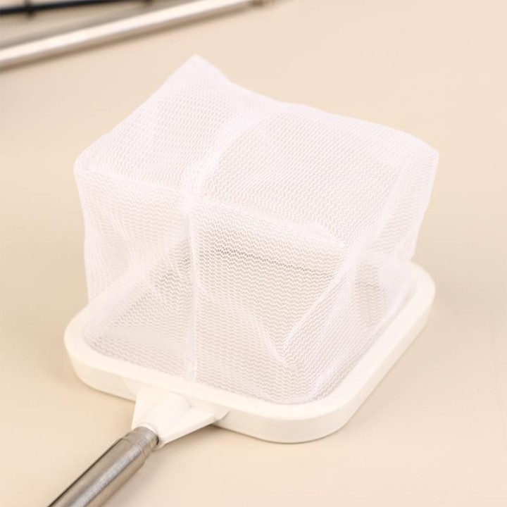 Angelkescher, rostfrei, korrosionsbeständig, tragbar, Teleskop-Fischernetz aus Edelstahl, Zubehör für Aquarien schwarz