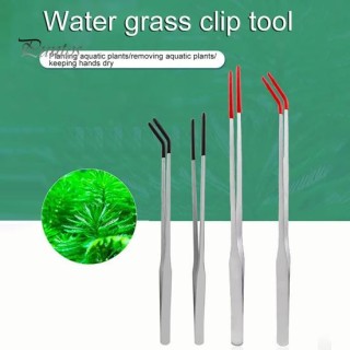 Fütterungszange für Reptilien aus Edelstahl mit Gummispitze, gerade/gebogene lange Pinzette für Aquarien, Bartagamen, Tanksch