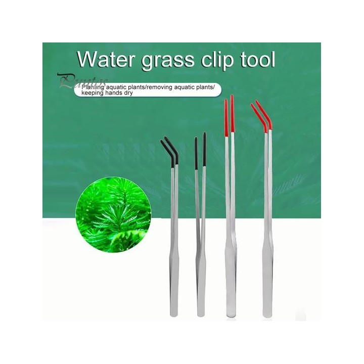 Fütterungszange für Reptilien aus Edelstahl mit Gummispitze, gerade/gebogene lange Pinzette für Aquarien, Bartagamen, Tanksch