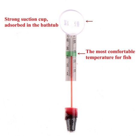 Aquarium Aquarium Wasserglas Temperatur Thermometer mit Saugnapf