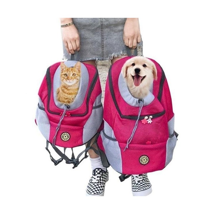 2024 Neues Upgrade, hochwertige Transportbox für Hunde, Haustier-Rucksack, tragbare Reise-Doppel-Umhängetasche, Vordertasche