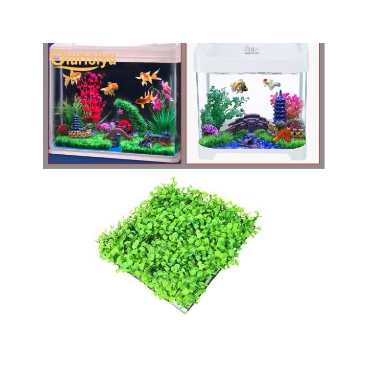 Künstliche Emulational Rasen Aquarium Aquarium Kunststoff Pflanze Dekor Home Hotel Schönes Haustier grün