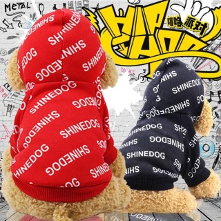 Herbst und Winter Fleece Pullover Trendy Marke Zweibeiner Sport Wind Haustier Hund Hund Katze Kleidung Outdoor-Produkte XS (b