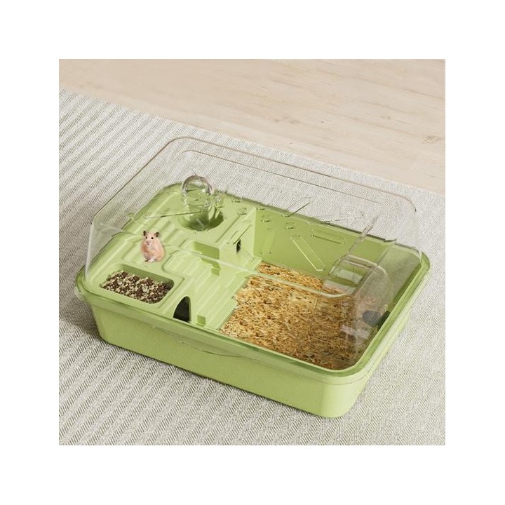 Großer Hamsterkäfig, oben zu öffnen, Meerschweinchenkäfige mit Wasserflasche, Laufrad, doppellagiges Spielhaus für Kleintiere