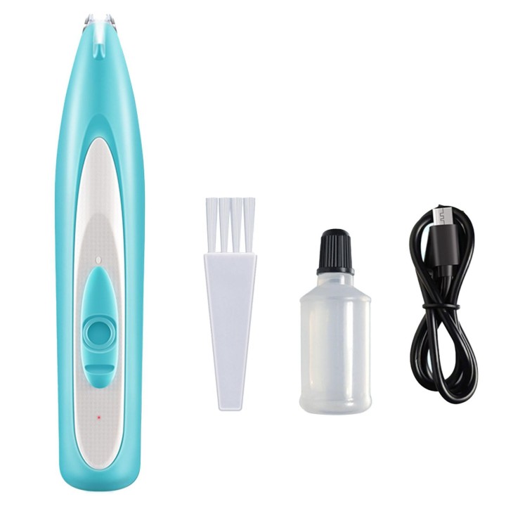 Hundepfotentrimmer mit LED-Licht USB wiederaufladbarer kabelloser Tierhaar-Pflegetrimmer