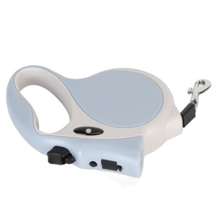 Einziehbare Hundeleine, sicherer ergonomischer Griff, automatisches Haustier-Zugseil mit Taschenlampe für Welpen