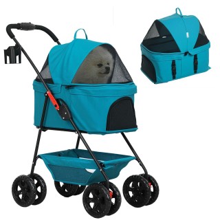 Hundewagen 3 in 1 Hundebuggy Faltbar Hundebox, klappbar Transporttasche