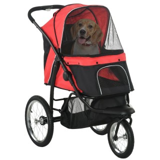 Hundewagen Hundebuggy klappbar für Hunde &amp, Katzen bis 20 kg Katzenbuggy