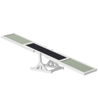 Hundewippe Hunde Agility Wippe Holz Welpenspielzeug für große Hunde 180x30x30 cm