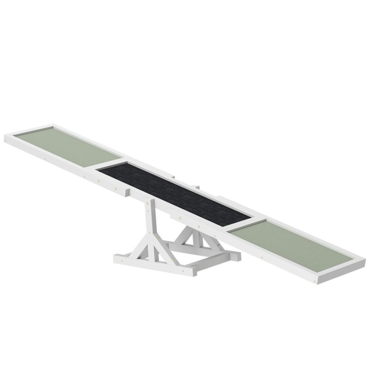 Hundewippe Hunde Agility Wippe Holz Welpenspielzeug für große Hunde 180x30x30 cm