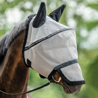 HKM Fliegenschutzmaske mit Nüsternschutz zum Abkletten