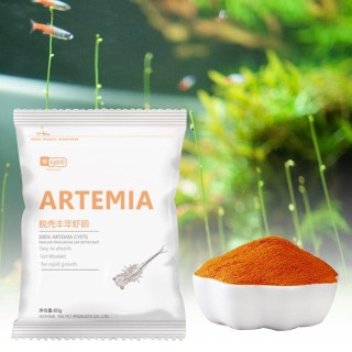 60G Aquarium-Schlüpffutter für tropische Fische zum Füttern von Babyfischen, Artemia-Eiern, Artemia-Eiern, Eierfutter