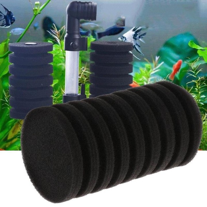 Aquarium Biochemischer Baumwollfilter Mini Aquarium Pneumatische Stille Wand Medium
