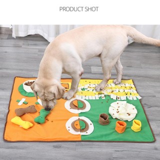 Schnüffelmatte für Hunde, Interaktive Schnüffelmatte für kleine und mittelgroße Hunde, Hundefuttermatte für das Schnüffeltrai