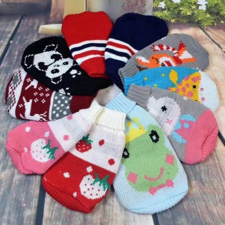 Rundhalspullover für Haustiere im Herbst und Winter – optionale Katzen- oder Hundekleidung Size 4 (XS)