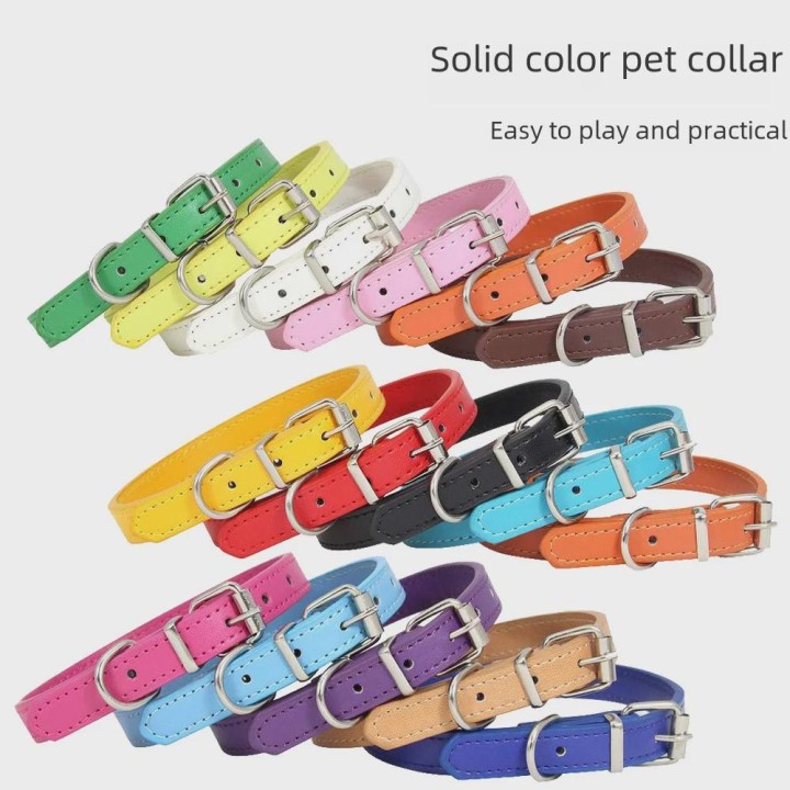 Stilvolles, verstellbares Anti-Verlust-Haustierhalsband mit Zugseil für Katzen und Hunde 1.0m, 1.0cm*25cm, Neck 15-23cm