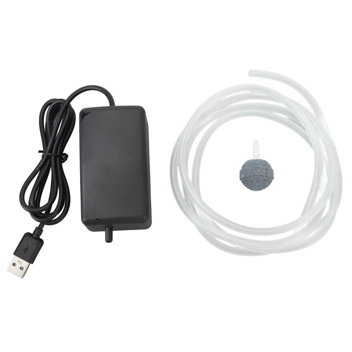 Sauerstoff-Luftpumpe für Aquarien, hocheffiziente Sauerstoffversorgung, IP65, wasserdicht, tragbar, kleines Aquarium, leise