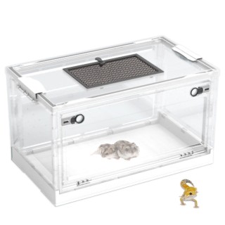 EU SOU Reptilienkoffer, faltbar, für die Reptilienzucht, Kleintier-Reptilienkäfig, für Schildkröten, Amphibien, Leoparden, Ei