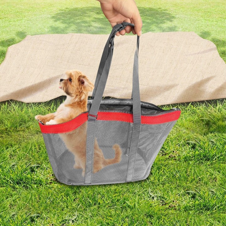 Tragetasche für Haustiere, Hundetasche, Katzentragetasche, Haustierhandtasche, atmungsaktives Mesh-Design für kleine Hunde un