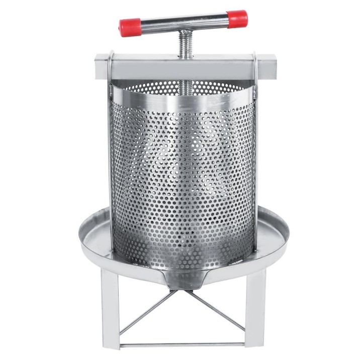 Edelstahl-Haushaltshandbuch Honigpresser Wachspresse Imkereiwerkzeug mit Filter