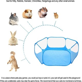 Tragbares, zusammenklappbares Katzenzelt, atmungsaktives Katzenhaus, Reisezelt für Haustiere, transparenter Hunde-/Kaninchenk