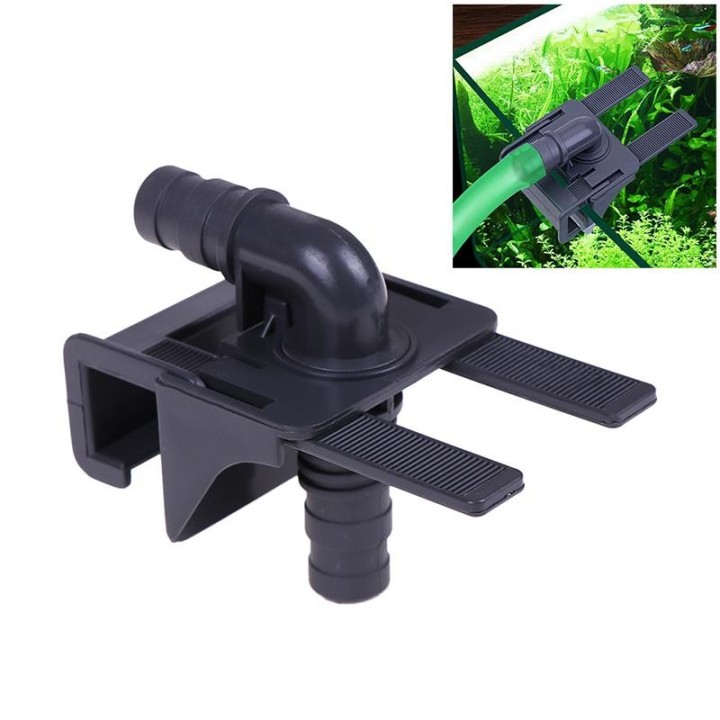 Aquarium Wasserrohrverbinder Fisch Tank Halterung Halter Zufluss Abfluss dehnbar one size